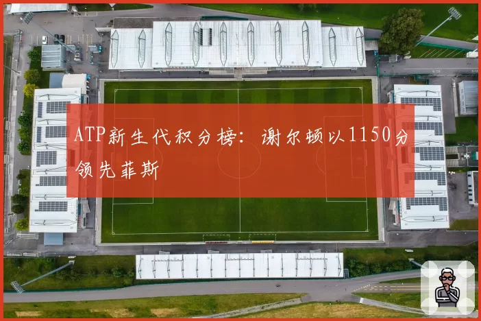 ATP新生代积分榜：谢尔顿以1150分领先菲斯